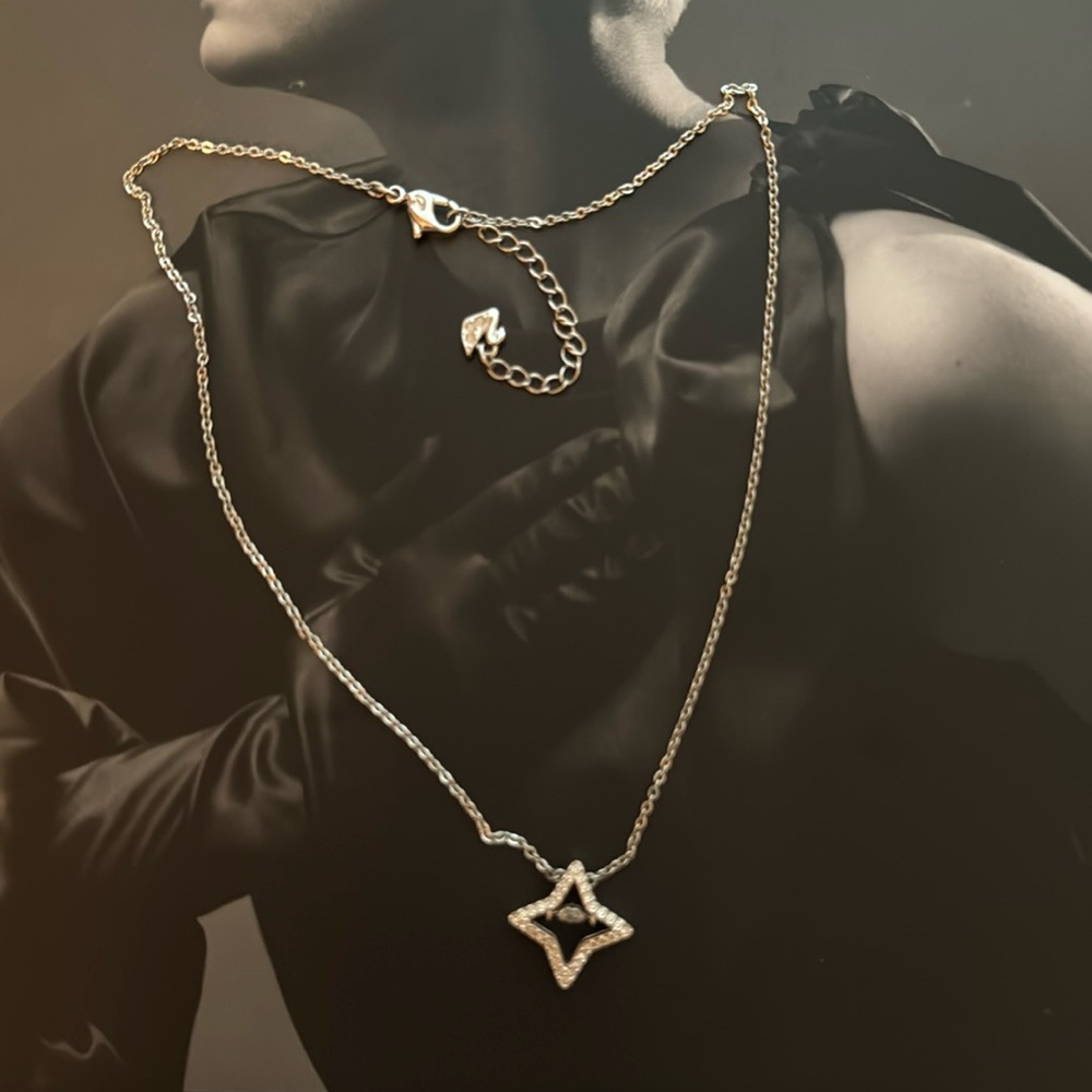 Swarovski necklace.